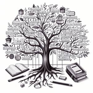 English Grammar and Writing - Knowledge Tree Sketch