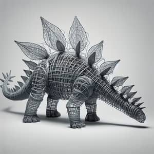 Stegosaurus Chicken Wire Sculpture | Dinosaur Artwork