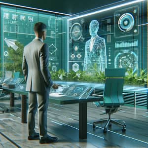 Futuristic Manager Role - Advanced Technology Design Elements