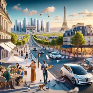 Modern France - Cityscape, Cultural Diversity, and Natural Splendor