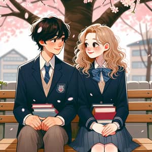 Capturing School Love | Heartwarming Cherry Blossom Moment