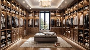 Custom Walk-In Closet Interior Design Ideas