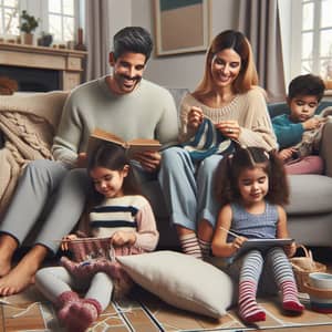 Cozy Family Time in Heated Living Room