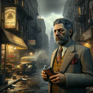 Moody Detective-Themed Game in Fictional City