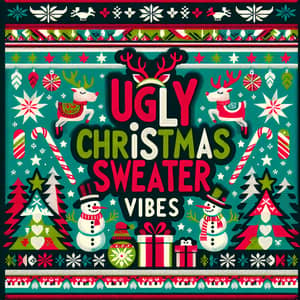 Ugly Christmas Sweater Vibes | Fun Holiday Designs