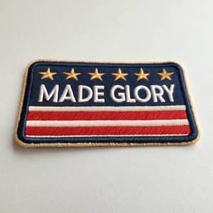 Custom Patch with 'Made Glory' Design