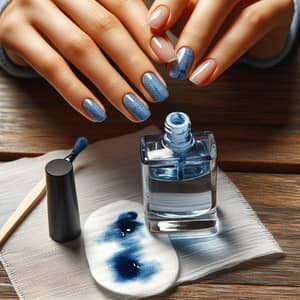 Blue Semi-Permanent Nail Polish Remover - Healthy Nail Care