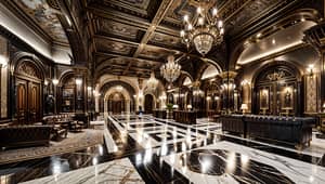 Elegant Vintage Hotel Lobby Design Inspiration