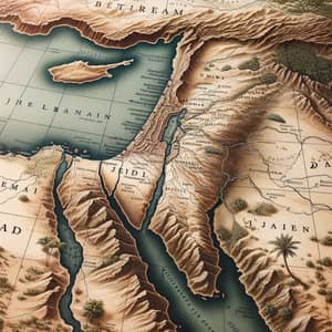 Historical Map of Holy Land - 1st Century AD Borders Revealed