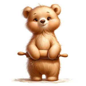 Charming Honey-Colored Bear for Baking Fun