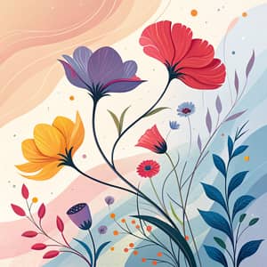 Stunning Abstract Wildflower Art