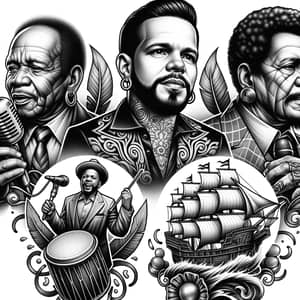 Influential Salsa Musicians Tattoo Design