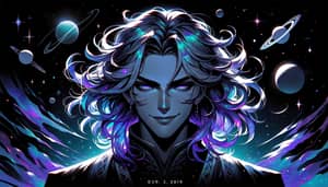 Emperor Kayn League of Legends Art - Iridescent Blue-Purple Villain