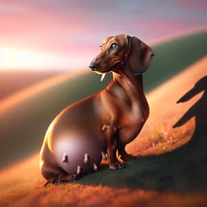 Whimsical Pregnant Dachshund: Health, Vitality, Puppies