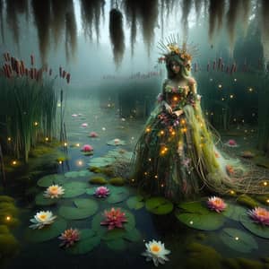 Ethereal Swamp Princess | Magical Fairy Tale Scene