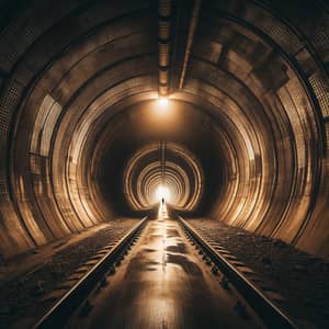 Tunnel with Light at the End