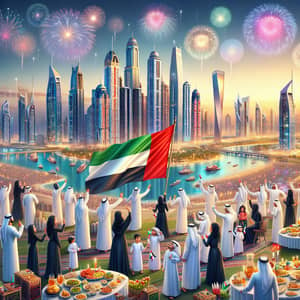 National Emirates Day Celebration with Spectacular Skyline Views