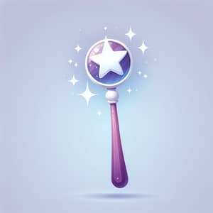 Charming Purple & White Wand Cursor