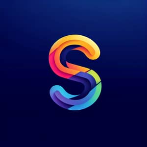 Stylish 2D Logo Design with S and N Letters