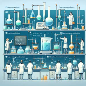 Chemistry Laboratory Density Experiment Procedure with Equipment