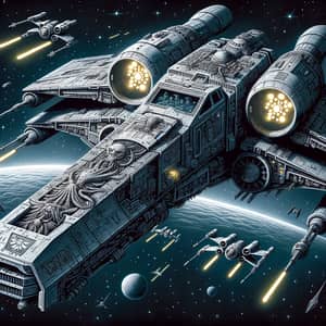 Warhammer 40k Ship with Star Wars-inspired Design