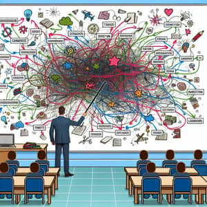 Chaotic Mind Map Example: Avoiding Mistakes in Visual Organization