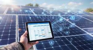 Smart Solar Panel System with Digital Connectivity