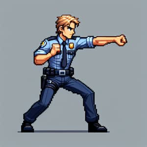 Realistic KGB Agent Sprite Ready to Fight