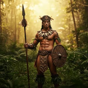 Fierce Warrior Art: Strength and Valor