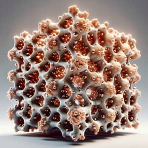 Detailed Copper Foam Catalyst Visualization