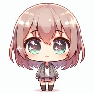 Cute Chibi-Style Anime Character Illustration