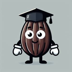 Playful Cacao Character for Kids' Education