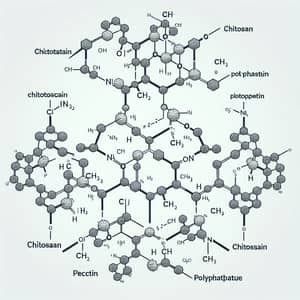 Chitosan-Pectin-Polyphosphate Nanoparticle Structure