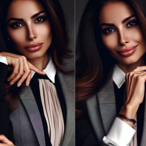 Confident Beauty: Sensual Woman Exuding Elegance