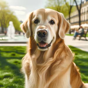 Golden Retriever: A Friendly Park Companion