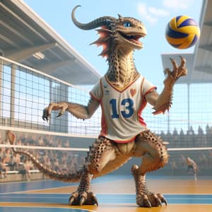 Mythical Creature Volleyball Player - Number 13