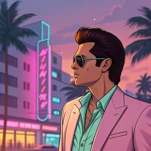 GTA Vice City Character: 80s Miami Style