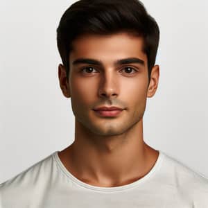 Mediterranean Greek Descent 6'2" Athletic Male Model in Casual Attire