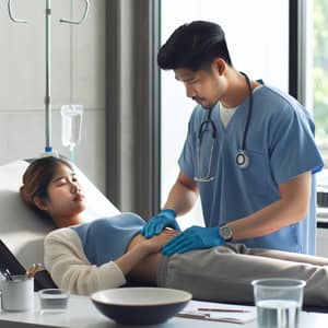 Modern Abdominal Examination in Healthcare Setting