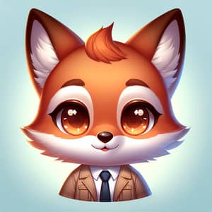 Charming Upright Fox Mascot for Trust & Warmth