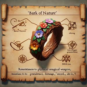 Bark of Nature: Magical Wooden Ring