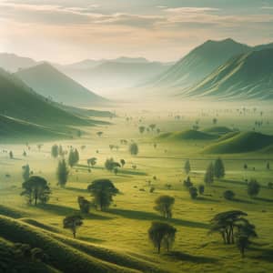 Lush Green Grass Flatlands | Natural Beauty