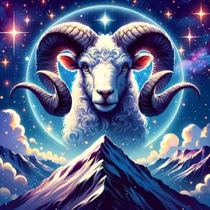 Aries Zodiac Sign: Powerful Ram Under Stars