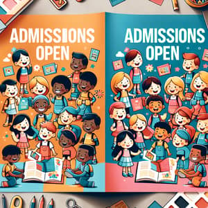 Admissions Open for LKG and UKG - School Brochure Design