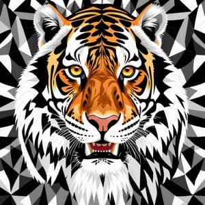 Tiger Tessellation Template | Geometric Design