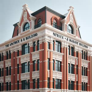 Patrick & Marie Building | Red Brick Walls, Cream Roof