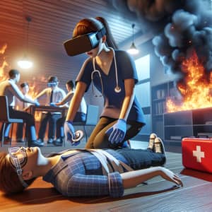 VR First Aid Training for Minor Fire Incidents