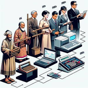 Evolution of Technology in Accounting: Visual Timeline