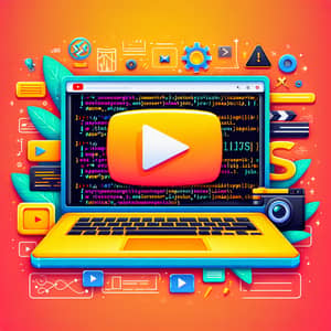 JavaScript Laptop Thumbnail for YouTube