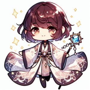 Lauriel Chibi Character | Magical Robe & Staff